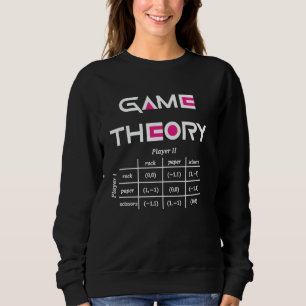 Funny Nerdy Game Theory Rock Paper Scissors Math T Sweatshirt