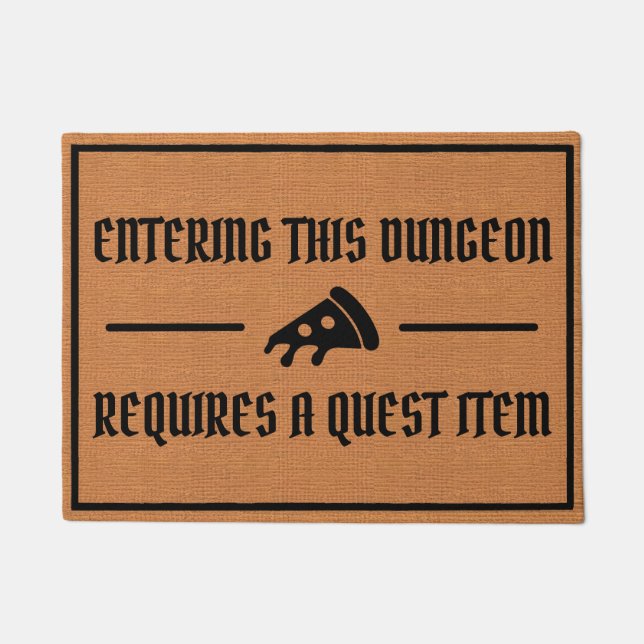 Funny Nerdy Gaming Humour Rustic Minimalist Doormat (Front)