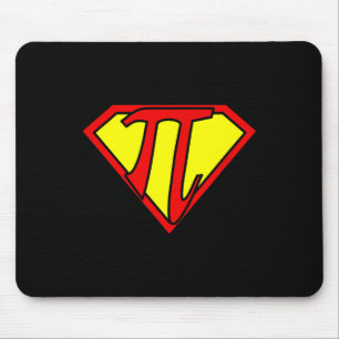 Funny Nerdy Math Nerd Super Pi Math Teacher Comic Mouse Pad