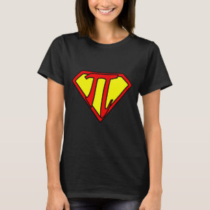 Funny Nerdy Math Nerd Super Pi Math Teacher Comic T-Shirt