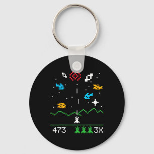Funny Nerdy Vintage Astrospace Video Gamer Geek Gi Key Ring