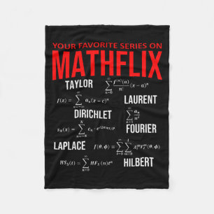 Funny Nerdy Your Favorite Series On Mathflix Math  Fleece Blanket