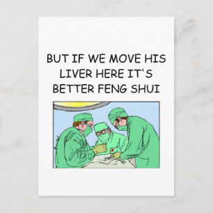 funny new age doctor joke postcard