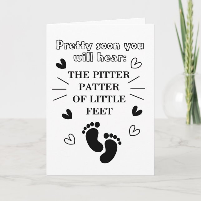 funny new baby congratulations card (Front)