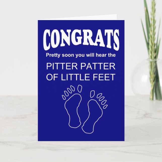 funny New baby congratulations Card (Front)