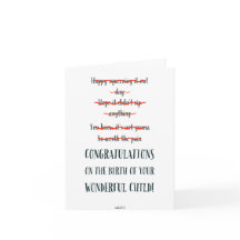 Funny New Baby 'Nailed It' Card