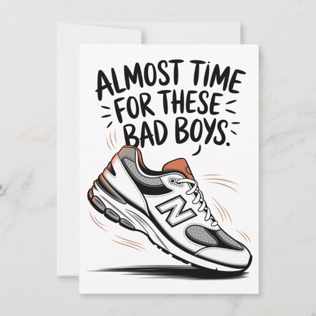 Funny New Balance Birthdays Father's Day New Dad  Card (Front)