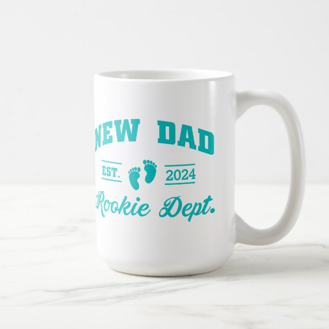 Funny New Dad Boy-Your Year Coffee Mug (Right)