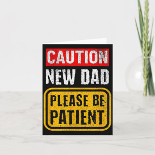 Funny New Dad New Father First Baby  Card