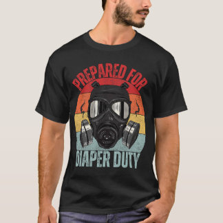 Funny New Dad Prepared For Diaper Duty Daddy Diape T-Shirt