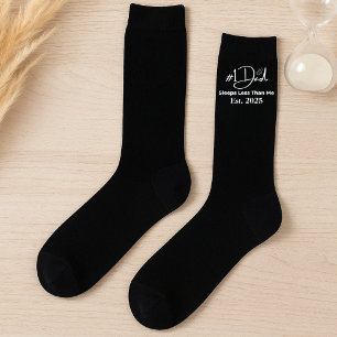 Funny New Dad  Sleeps Less Than Me Socks