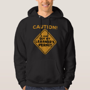 funny new driver driving permit Licensed Hoodie