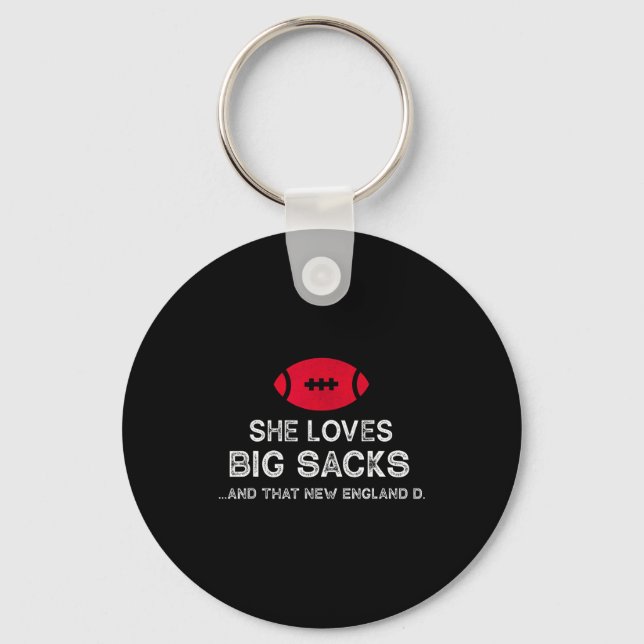 Funny New England Football Quote Men Women Gift  Key Ring (Front)