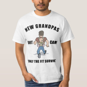 Funny New Grandpa Boot Camp T-Shirt