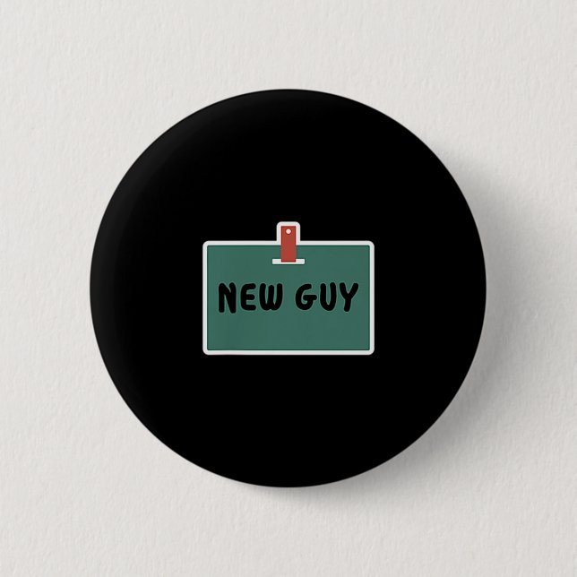 Funny New Guy Name Badge Tee For New Employees  (Front)