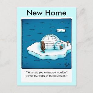 Funny New Home Postcard