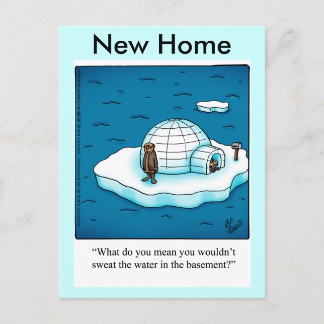 Funny New Home Postcard (Front)