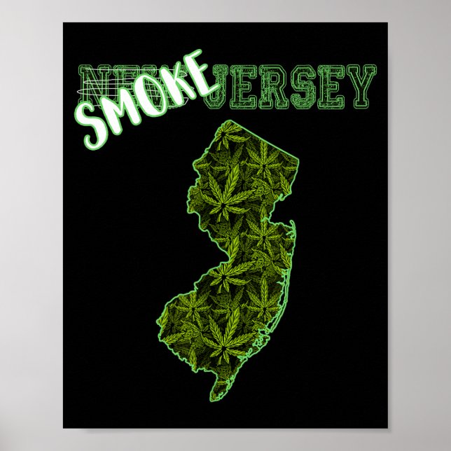 Funny New Jersey Weed Weed Culture  Poster (Front)