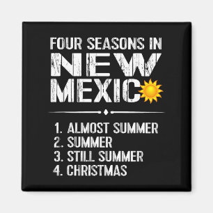 Funny New Mexico Hot Weather Tee_ Four Seasons In  Magnet