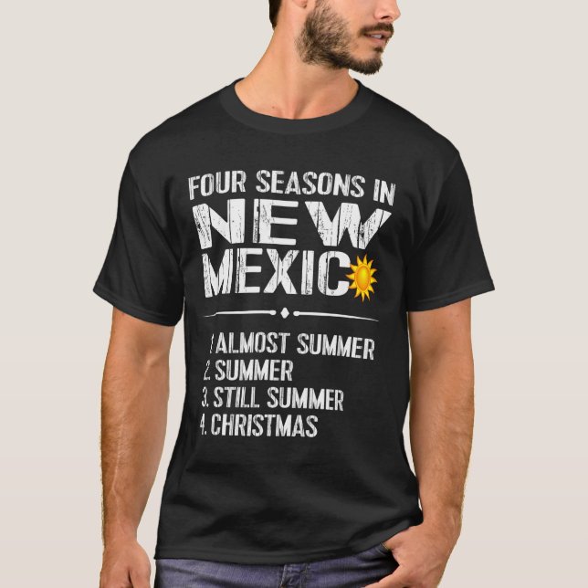 Funny New Mexico Hot Weather Tee_ Four Seasons In  T-Shirt (Front)