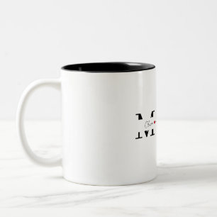 Funny New Mom Gift Modern Typography Mothers Day M Two-Tone Coffee Mug