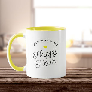 Funny New Mum Nap time Happy Hour Tired Mum Mug