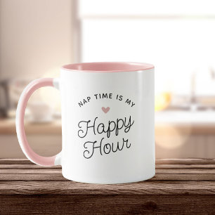 Funny New Mum Nap time Happy Hour Tired Mum Mug