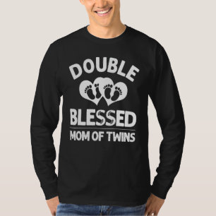 Funny New Mum Of Twins Gift For Women Mother Annou T-Shirt