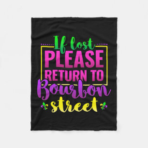 Funny New Orleans Mardi Gras Louisiana Carnival Ne Fleece Blanket