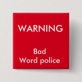 Funny, new parent, kids 15 cm square badge