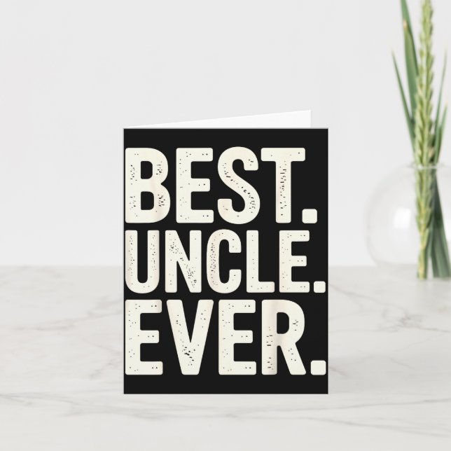 Funny New Uncle Art For Uncle Men From Nephew Niec Card (Front)