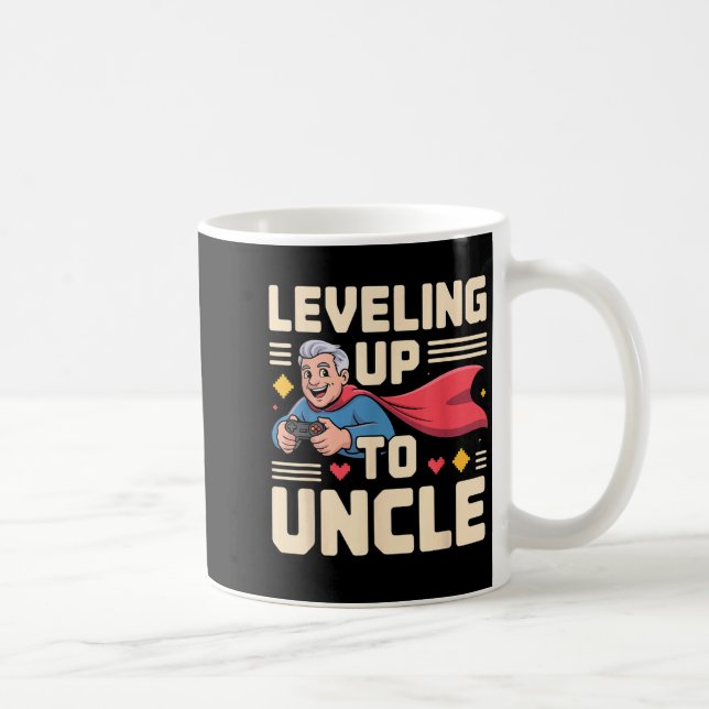 Funny New Uncle Art For Uncle Men From Nephew Niec Coffee Mug (Right)