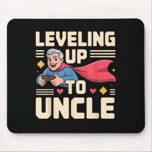 Funny New Uncle Art For Uncle Men From Nephew Niec Mouse Pad