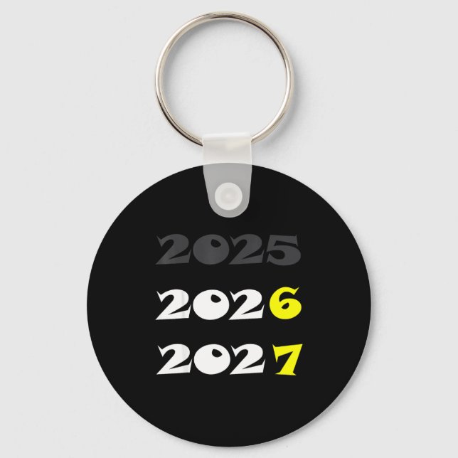 Funny New Year 2026 Six Seven 67 Meme  Key Ring (Front)