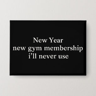 Funny New Year Gym Membership Fitness Humour Lazy 