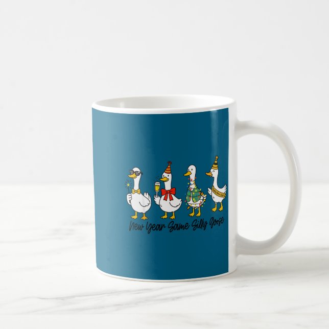 Funny New Year Same Silly Goose Happy New Year 202 Coffee Mug (Right)