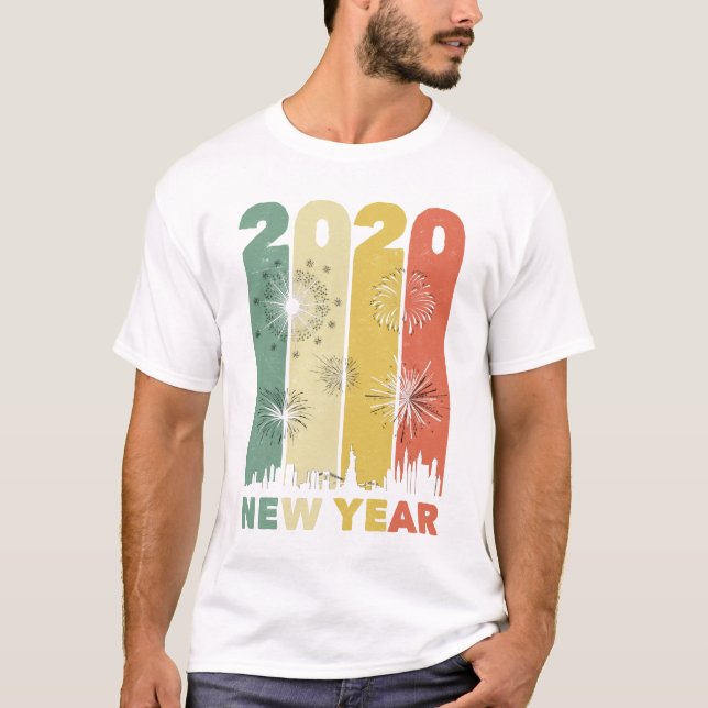 Funny New Years Eve 2020 Party Matching Family T-Shirt (Front)