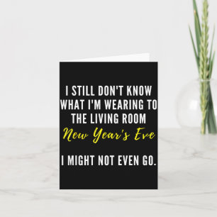 Funny New Year's Eve Insrational Sarcastic Quote  Card