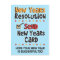 Funny New Years Resolution © Postcard