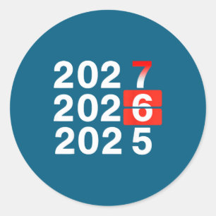 Funny New Years Shirts 67 Meme Boys New Years 2026 Classic Round Sticker