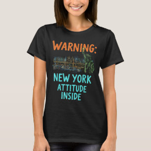 Funny New York City Night Skyline Vintage T-Shirt