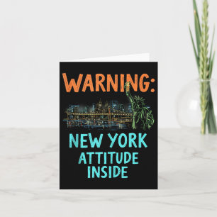 Funny New York City Night Skyline Vintage Tank Top Card