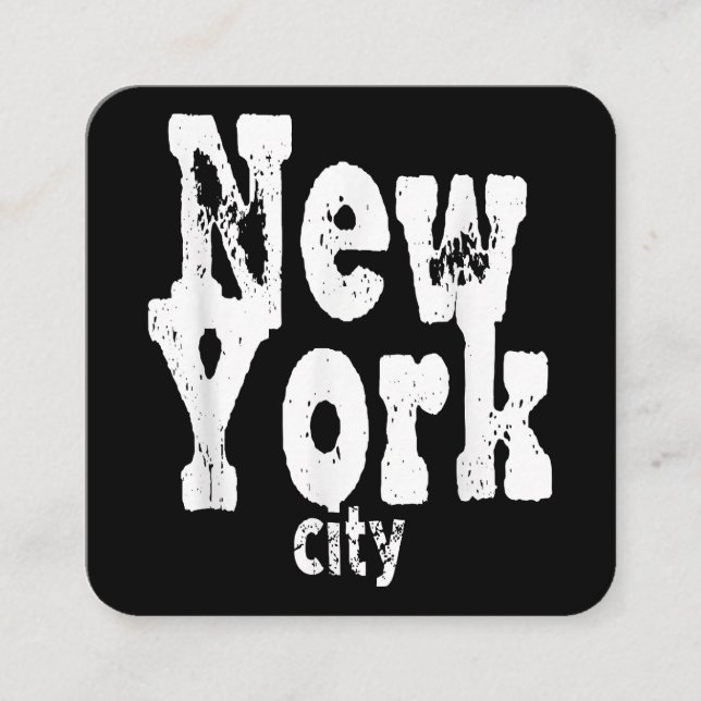 Funny New York City  Square Business Card (Front)