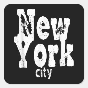 Funny New York City  Square Sticker