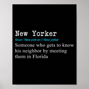 Funny New Yorker Dictionary Definition Gif  Poster