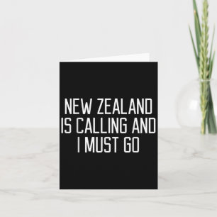 Funny New Zealand Quote  Card