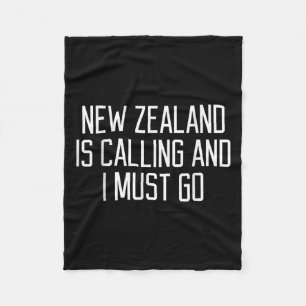 Funny New Zealand Quote Fleece Blanket