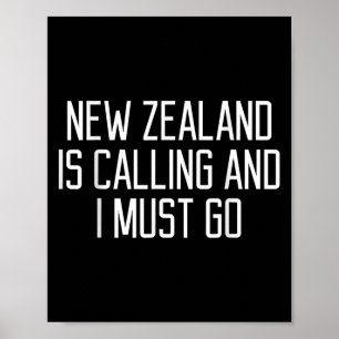Funny New Zealand Quote Poster
