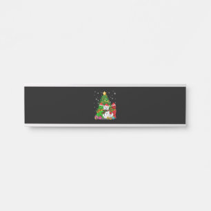 Funny Newfie   Funny Newfoundland Dog Christmas Door Sign