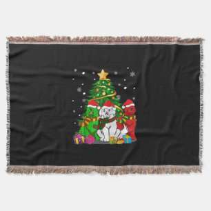 Funny Newfoundland Dog Christmas Best Gift Throw Blanket